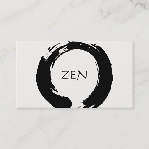 Zen Circle Meditation Business Card
