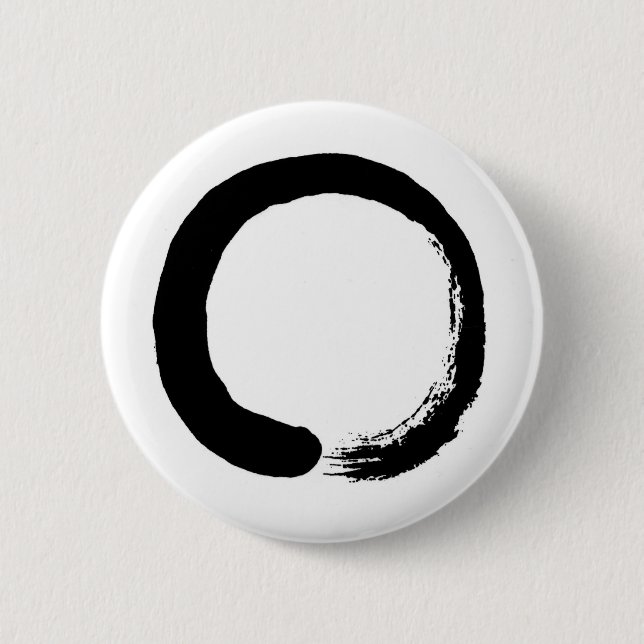 Zen Circle Pinback Button (Front)