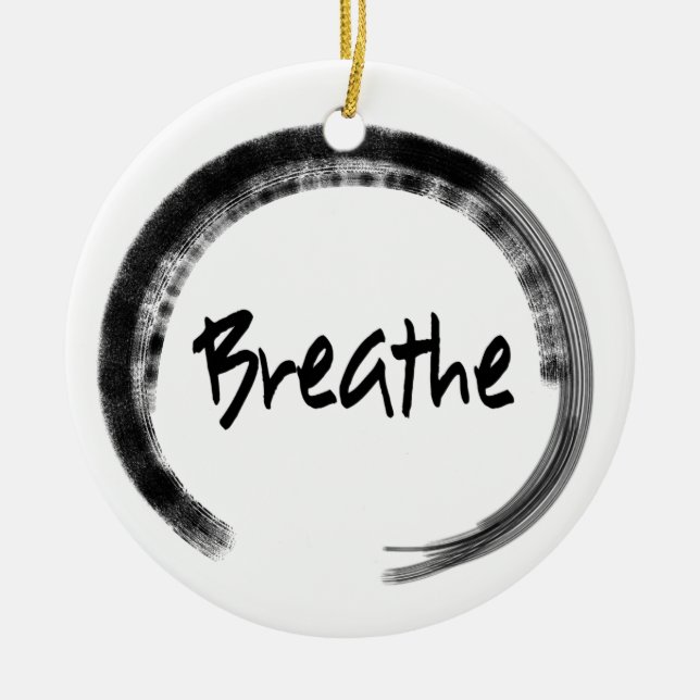 Zen Circle - Yoga Christmas Ornaments (Front)