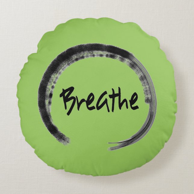 Zen Circle - Yoga - Meditation Pillow Cushion (Front)