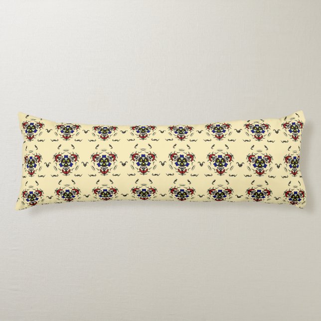 Zen Cream Symmetry Body Pillow (Front)