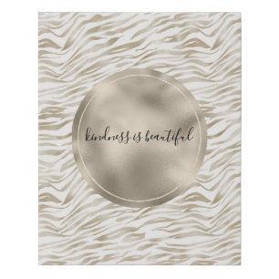 Zen Cream White Cocoa Brown Zebra Print