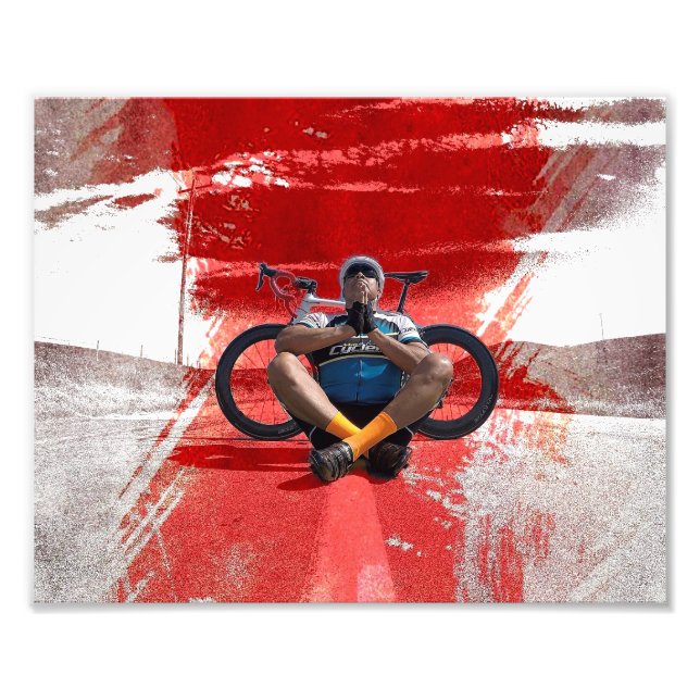 Zen cycling fikeshot photo print (Front)
