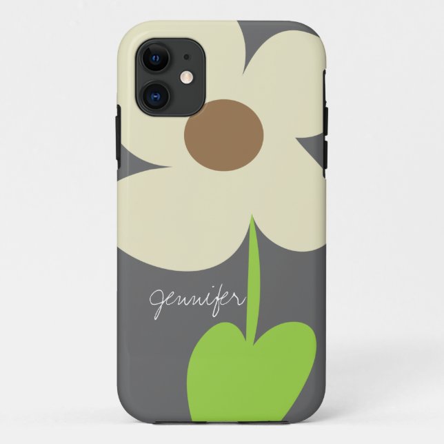 Zen Daisy Personalized iPhone 5/5S Case (Back)