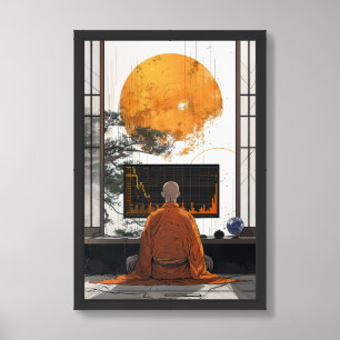 Zen Day Trader Contemplating Chart