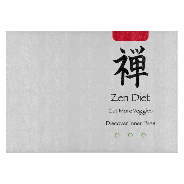 Zen Diet Eat More Veggies Cutting Board (Front)