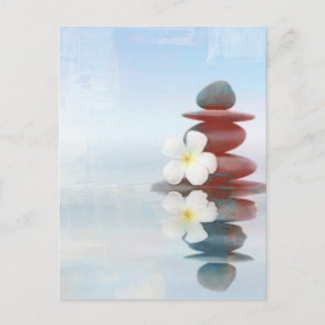 Zen Dreams - Light Blue Design Postcard (Front)