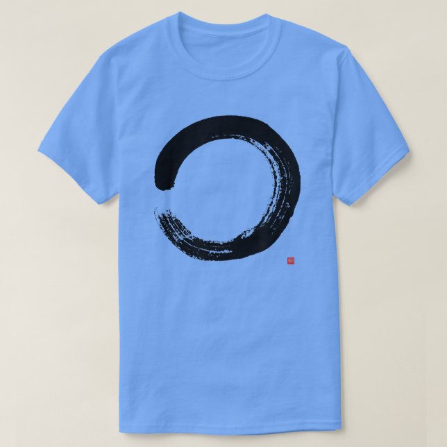 Zen Enso  Artistic Japanese Enso Circle Painting  T-Shirt (Design Front)