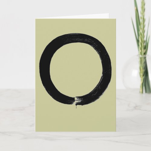 Zen Enso Buddhist Greeting Card