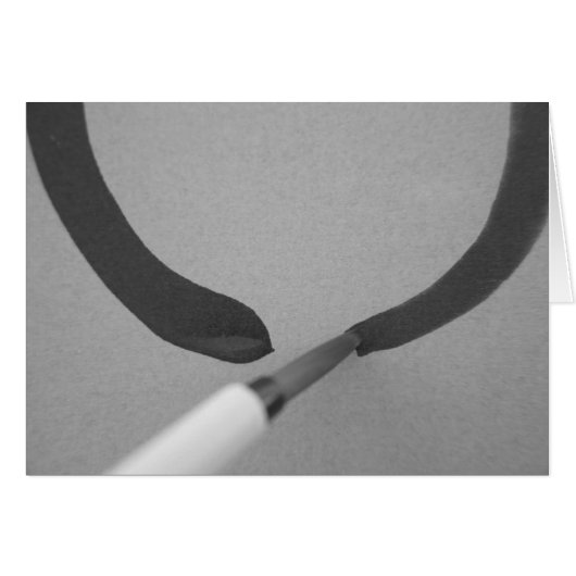 Zen Enso Calligraphy Brush Cards (Front Horizontal)