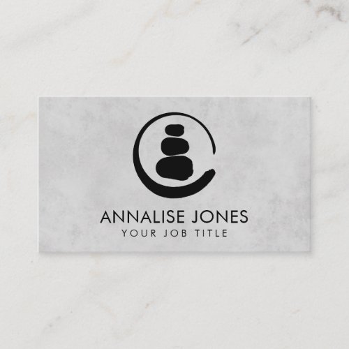 Zen Enso Circle and Zen stones Business Card