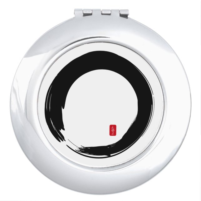 Zen Enso Open Circle Compact Mirror (Front)