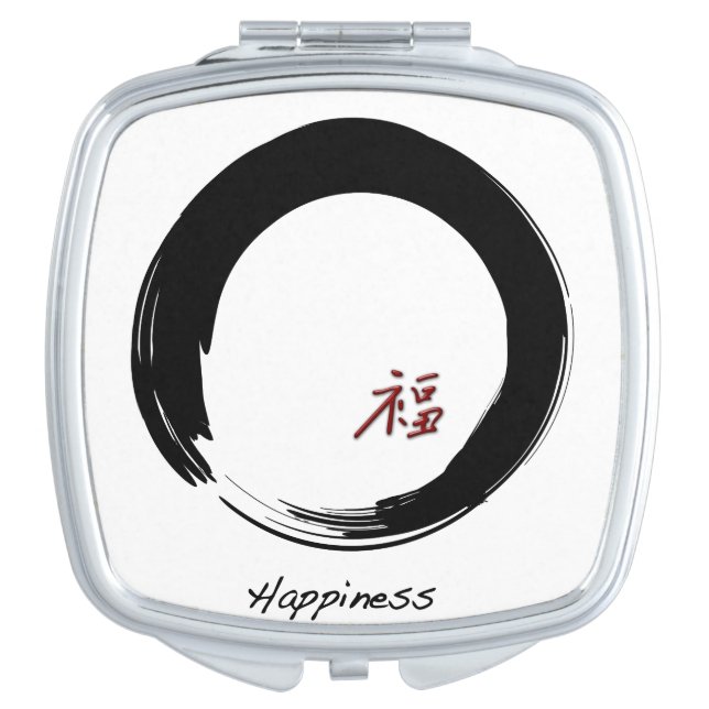 Zen Enso Open Circle Mirror For Makeup (Front)