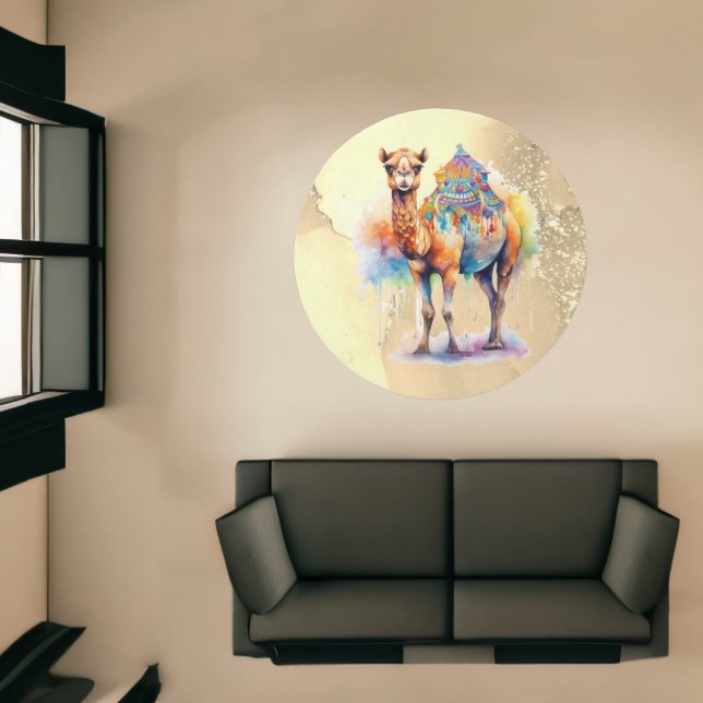 *~* Zen Fantasy CAMEL Rainbow Glitter Drip SC5 Rug (Insitu (Indoor 1))