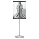 Zen Figure with Bamboo and Stones Table Lamp