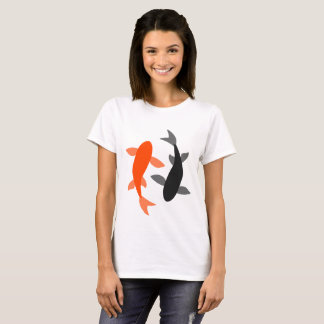 Zen Fish Black and Orange T-Shirt