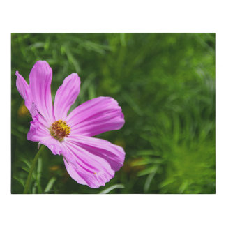 Zen flower web faux canvas print