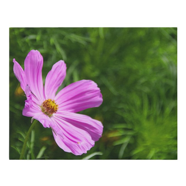 Zen flower web faux canvas print (Front)