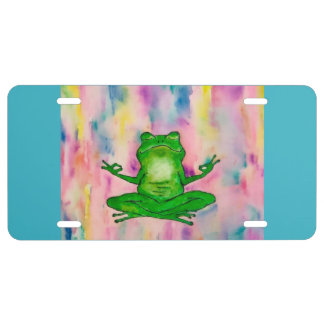 Zen Frog License Plate
