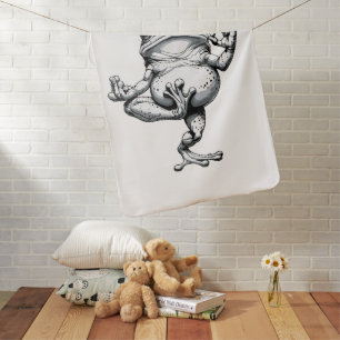 Zen Frog Masterpiece Baby Blanket