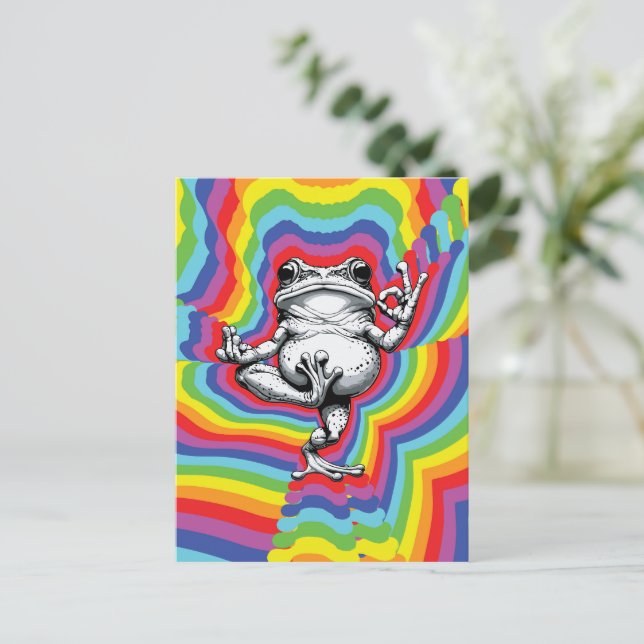 Zen Frog Masterpiece Postcard (Standing Front)
