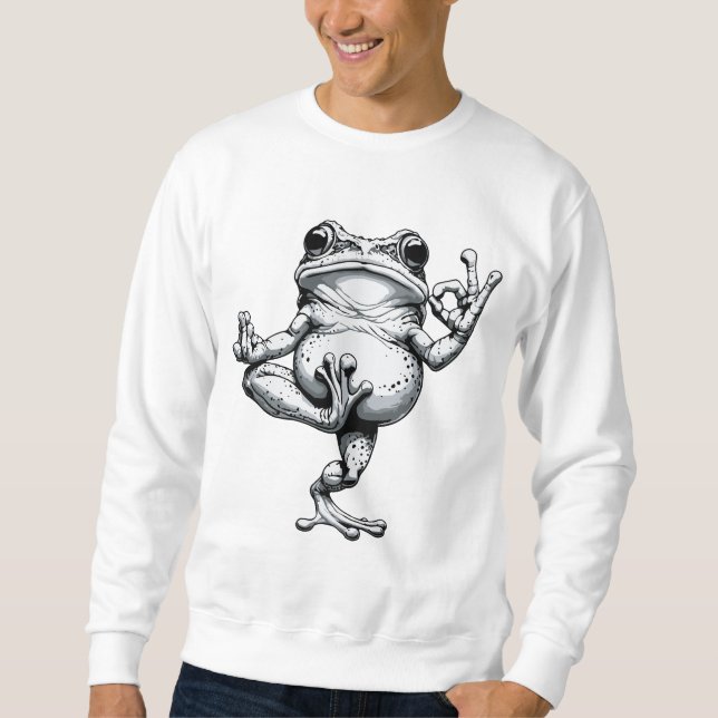 Zen Frog Masterpiece Sweatshirt (Front)