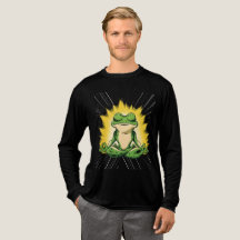 Zen Frog Meditation Super Saiyan Glow Art