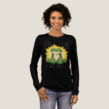 Zen Frog Meditation Super Saiyan Glow Art