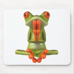 Zen frog mouse pad