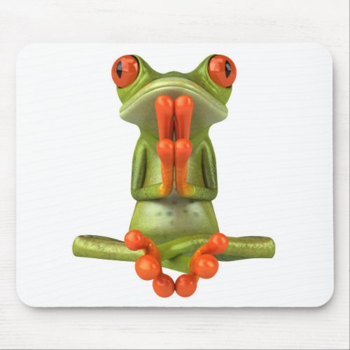 Zen frog mouse pad