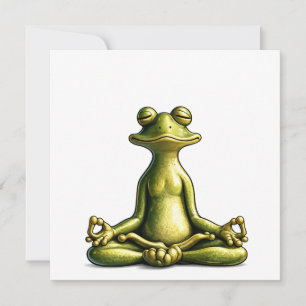 Zen Frog Thank You Card