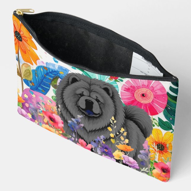 ZEN GARDEN Black Chow - Large Accessory Pouch (Open)