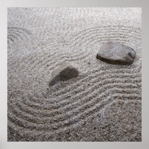 Zen Garden Detail. Poster