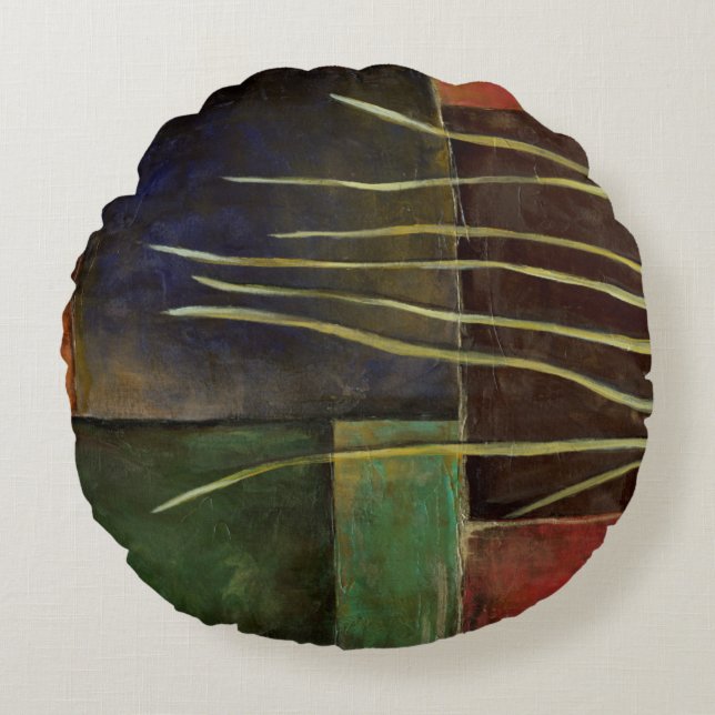 Zen Garden I Round Pillow (Front)