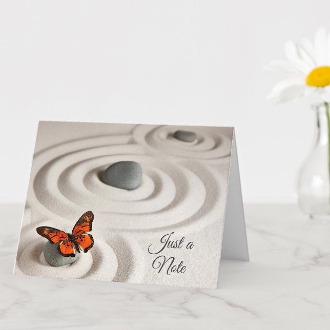 Zen Garden, Just a Note Generic Greeting Card (Creator Uploaded)