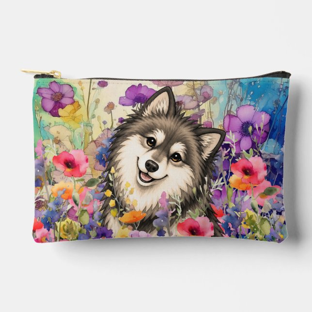 ZEN GARDEN Lapphund Sable - Small Accessory Pouch (Front)