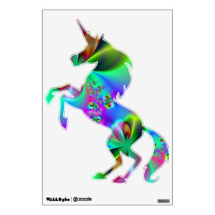 Zen Garden Rearing Unicorn Wall Decal