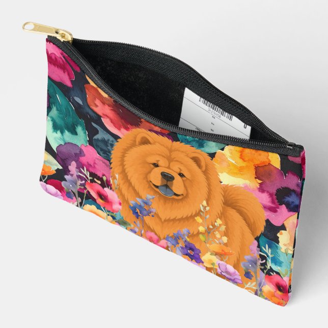 ZEN GARDEN Red Chow - Small Accessory Pouch (Open)