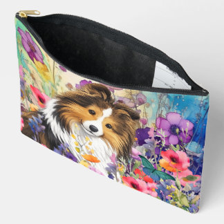 ZEN GARDEN Sheltie sable - Large Accessory Pouch