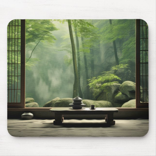 Zen Garden Tranquil Peaceful Nature  Mouse Pad (Front)