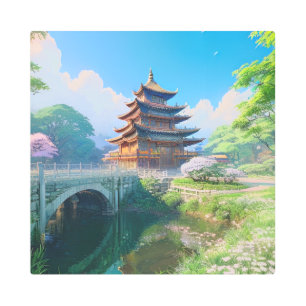 Zen Garden Wonders Metal Print