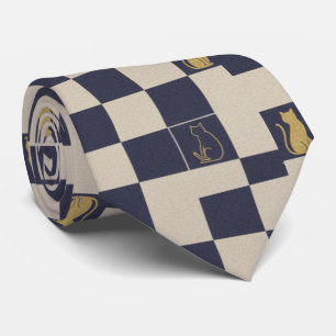 Zen Geometry: Traditional Japanese Kamon Neck Tie