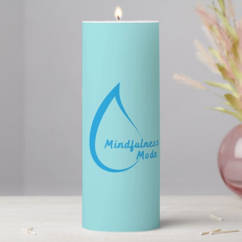Zen Glow Mindfulness Mode Pillar Candle 