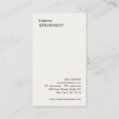 Zen Gold Glow Minimalist Faux Linen Business Card (Back)