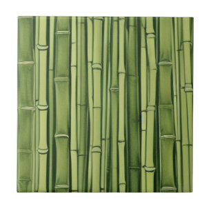 zen green bamboo pattern background nature asia ja ceramic tile