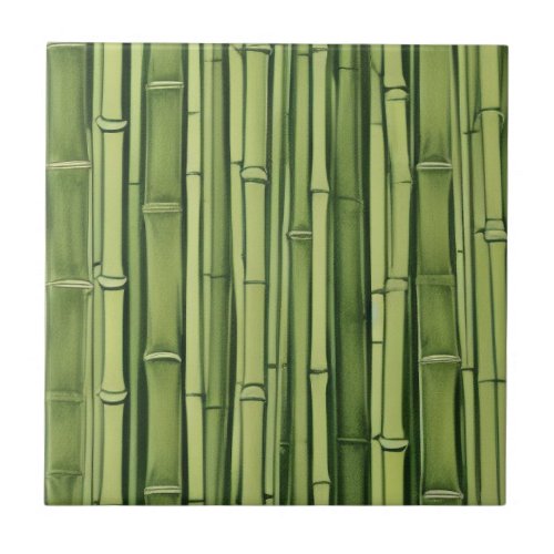 zen green bamboo pattern background nature asia ja ceramic tile