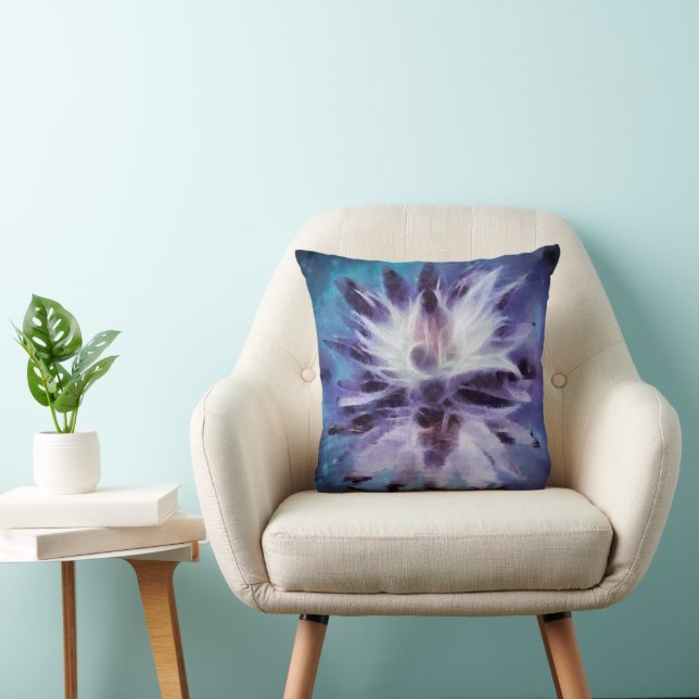 Zen Harmony Throw Pillow (Chair)