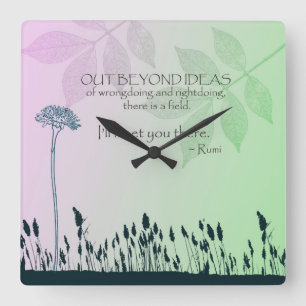 Zen Ideas Square Wall Clock