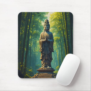 Zen in the Bamboo Grove Mouse Pad