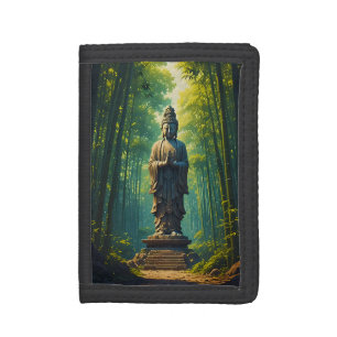 Zen in the Bamboo Grove Tri-fold Wallet